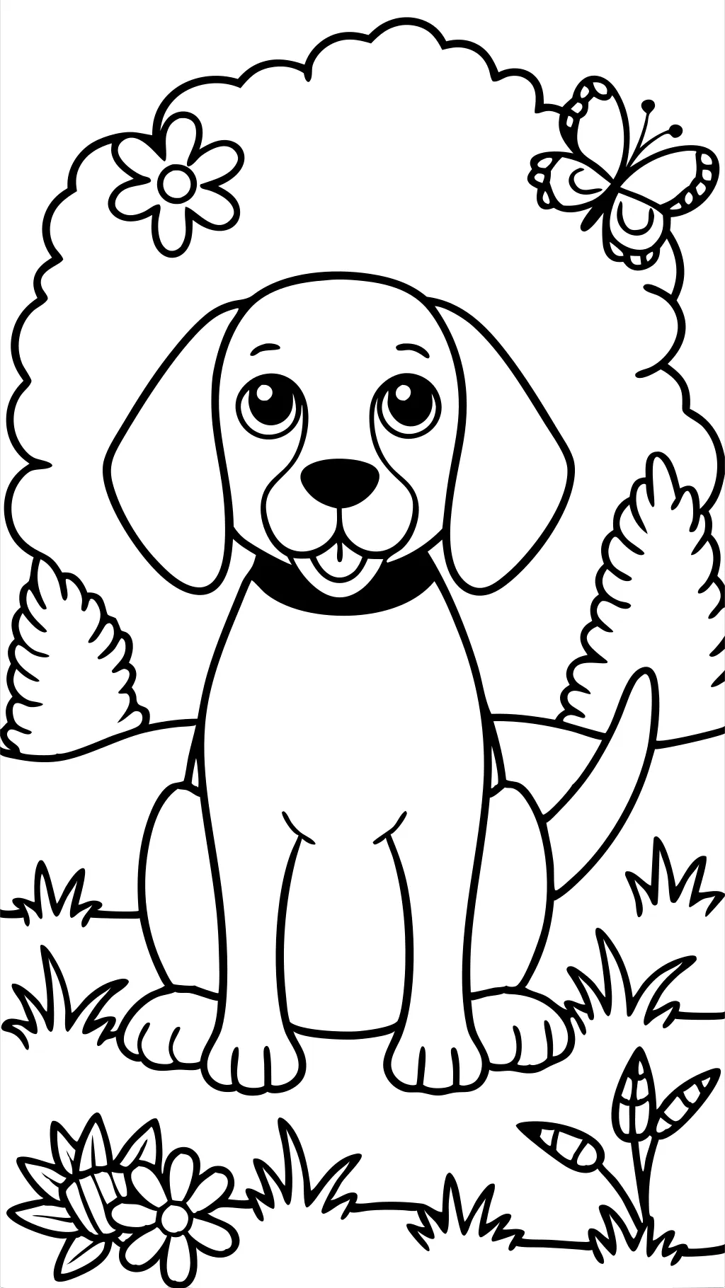 Página para colorear de Beagle